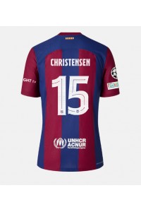 Fotbalové Dres Barcelona Andreas Christensen #15 Domácí Oblečení 2023-24 Krátký Rukáv